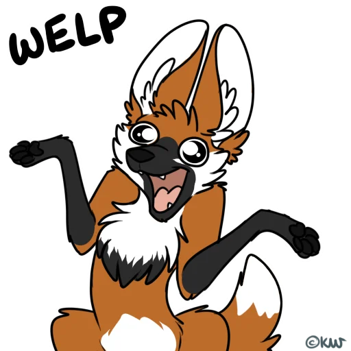 🤷 Стикер «Maned Derp» для Telegram