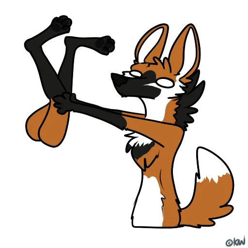 🦵 Стикер «Maned Derp» для Telegram