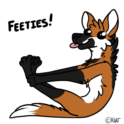 👣 Стикер «Maned Derp» для Telegram