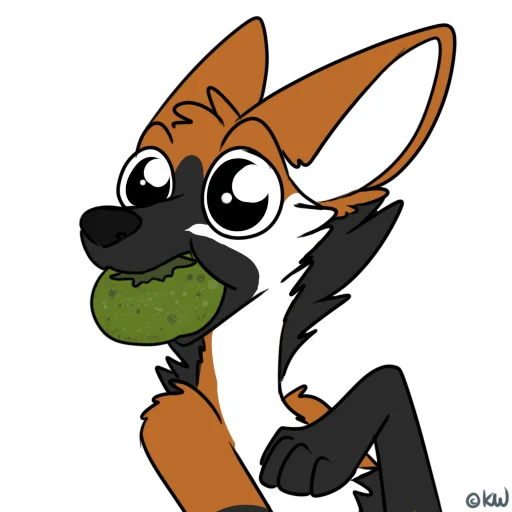 🍏 Стикер «Maned Derp» для Telegram