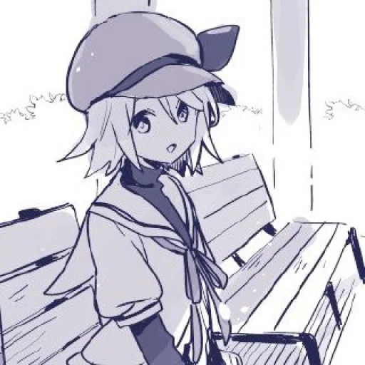🍊 Стикер «Rin Kagamine» для Telegram