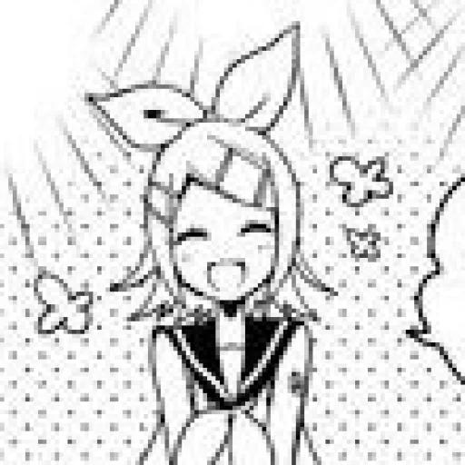 🍊 Стикер «Rin Kagamine» для Telegram