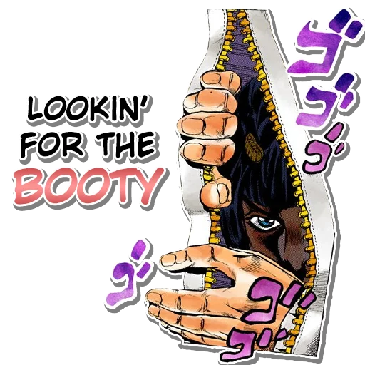 🍑 Стикер «Jojo&;s Bizzare Adventures Unofficial Stickers» для Telegram