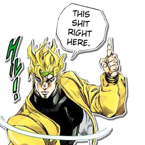 👆 Стикер «Jojo&;s Bizzare Adventures Unofficial Stickers» для Telegram