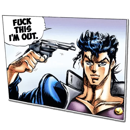 🔫 Стикер «Jojo&;s Bizzare Adventures Unofficial Stickers» для Telegram