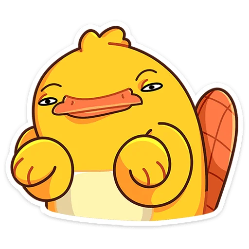 🦆 Стикер «Утконос Манго» для Telegram
