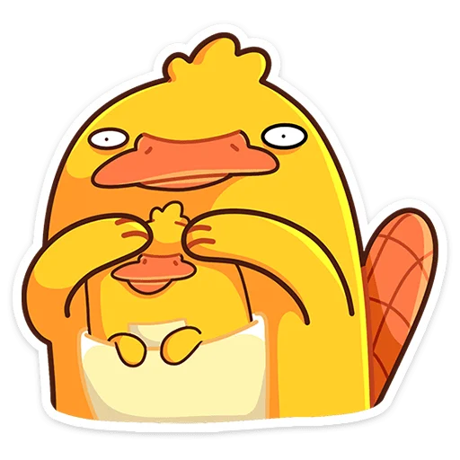 🫣 Стикер «Утконос Манго» для Telegram