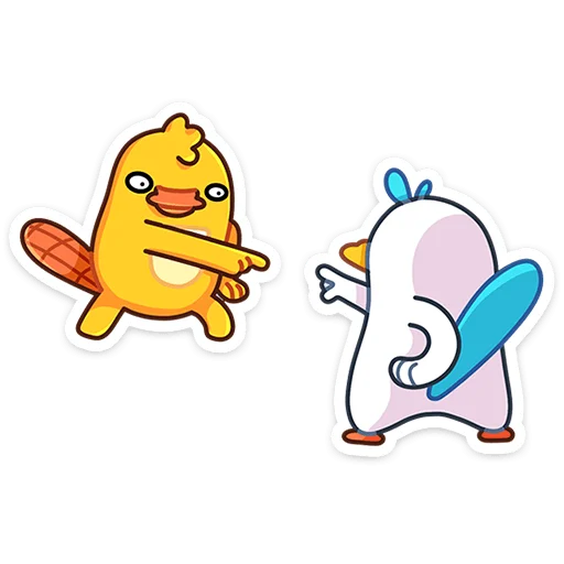 🦆 Стикер «Утконос Манго» для Telegram