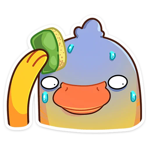 🦆 Стикер «Утконос Манго» для Telegram