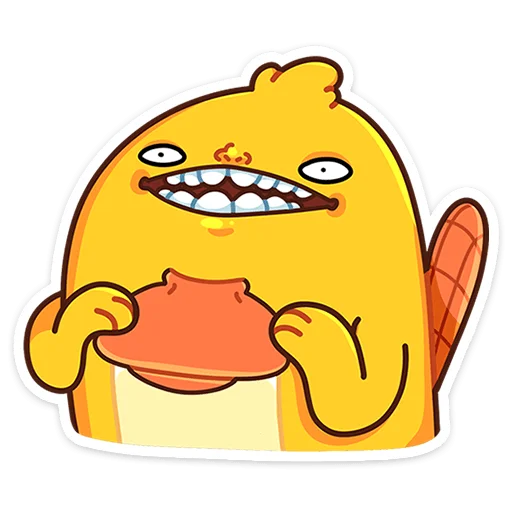 😬 Стикер «Утконос Манго» для Telegram