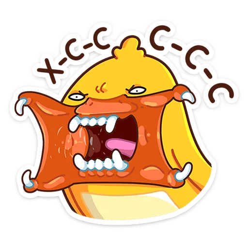 😡 Стикер «Утконос Манго» для Telegram