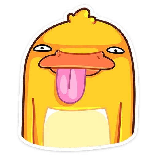 😛 Стикер «Утконос Манго» для Telegram