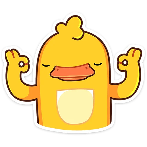 🦆 Стикер «Утконос Манго» для Telegram