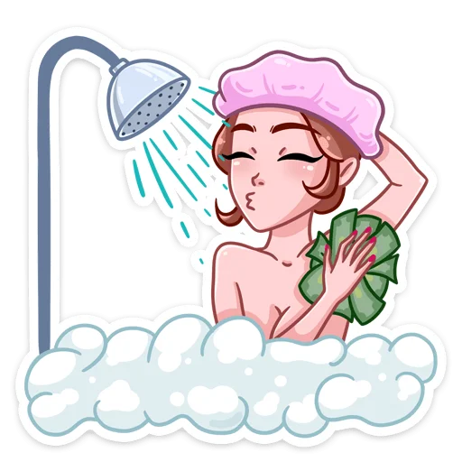 🚿 Стикер «Мастер Леночка -» для Telegram