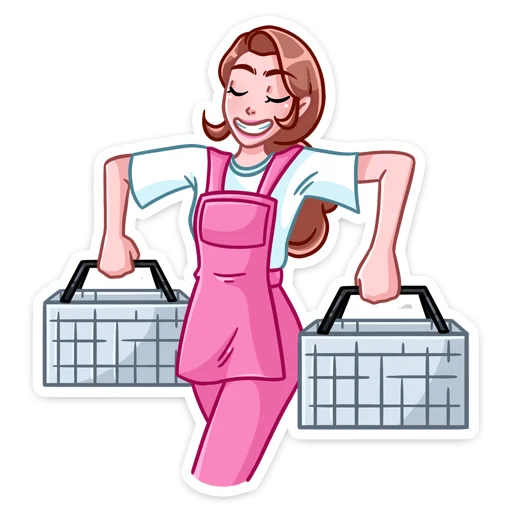 🛍 Стикер «Мастер Леночка -» для Telegram