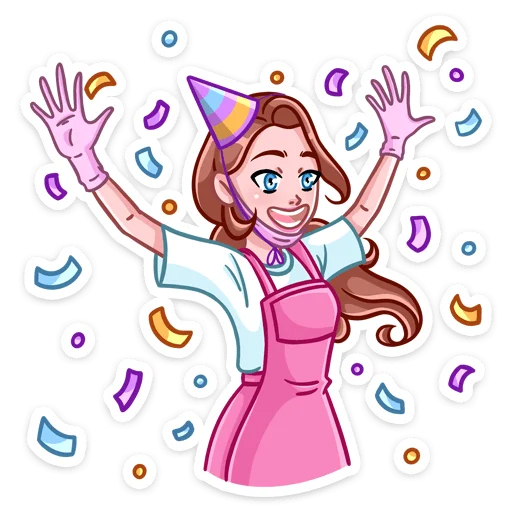 🥳 Стикер «Мастер Леночка -» для Telegram