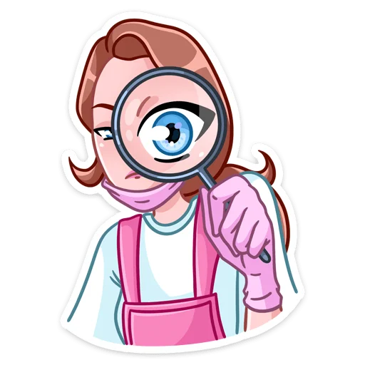 🔎 Стикер «Мастер Леночка -» для Telegram