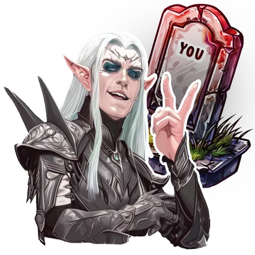 ✌️ Стикер «The Elder Scrolls Mannimarco» для Telegram