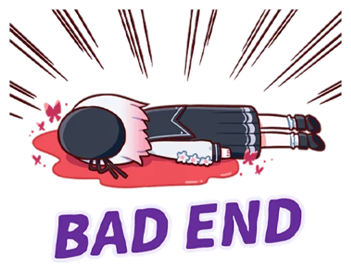 🫠 Стикер «魔法少女ノ魔女裁判 LINE» для Telegram