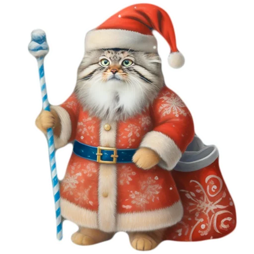 🎅 Стикер «Winter Manul» для Telegram