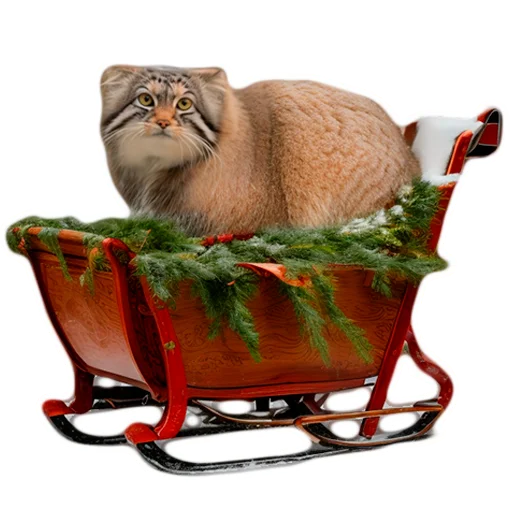 🛷 Стикер «Winter Manul» для Telegram