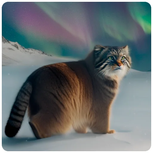 🌠 Стикер «Winter Manul» для Telegram