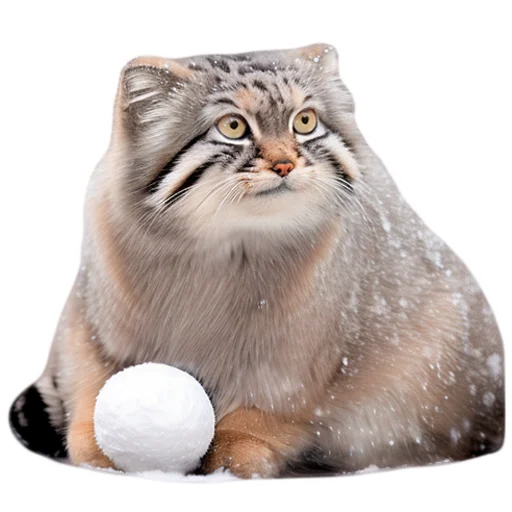 🙃 Стикер «Winter Manul» для Telegram
