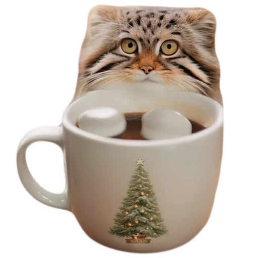 ☕️ Стикер «Winter Manul» для Telegram