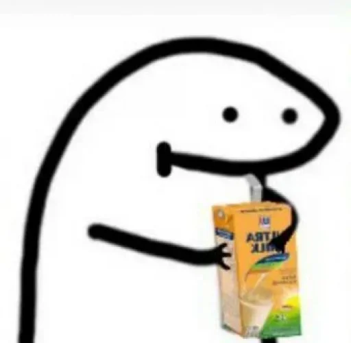 🥛 Стикер «Manusia lidi» для Telegram