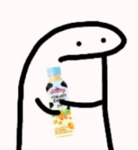 🥛 Стикер «Manusia lidi» для Telegram