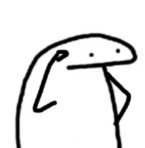 🗿 Стикер «Manusia lidi» для Telegram