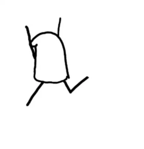 🗿 Стикер «Manusia lidi» для Telegram