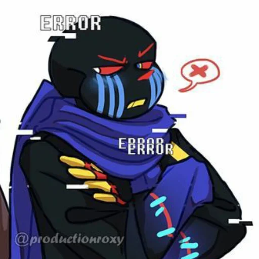 😡 Стикер «Error Sans» для Telegram