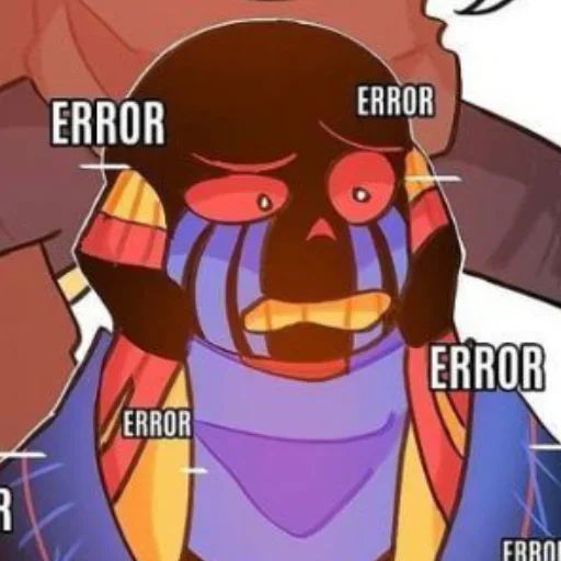 😰 Стикер «Error Sans» для Telegram