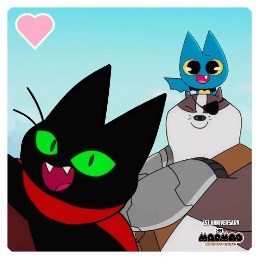 🐱 Стикер «МАО МАО герои чистого сердца» для Telegram