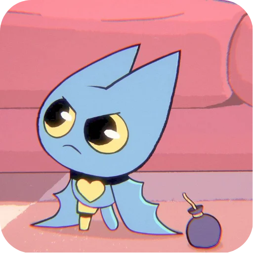 😠 Стикер «МАО МАО герои чистого сердца» для Telegram