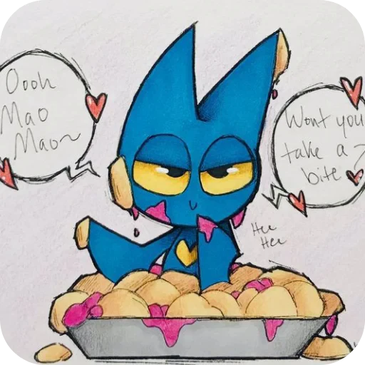 🦇 Стикер «МАО МАО герои чистого сердца» для Telegram