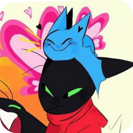 🐱 Стикер «МАО МАО герои чистого сердца» для Telegram