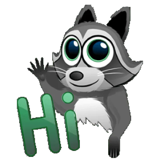 🙋 Стикер «Mapache» для Telegram