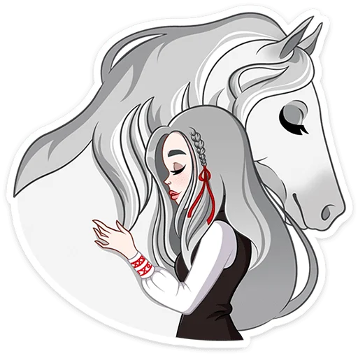 🐎 Стикер «Мара Агата» для Telegram