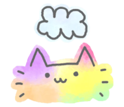 ☁️ Стикер «Marble Cat Pack» для Telegram