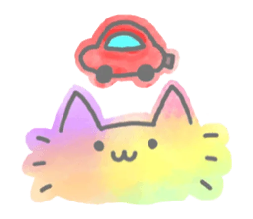 🚗 Стикер «Marble Cat Pack» для Telegram