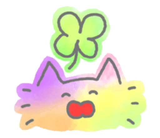 🍀 Стикер «Marble Cat Pack» для Telegram