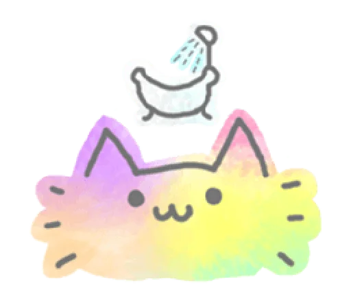 🛀 Стикер «Marble Cat Pack» для Telegram