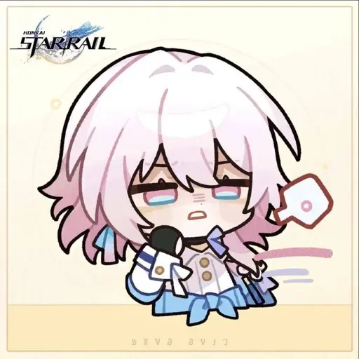 😒 Стикер «March 7th - Honkai Star Rail» для Telegram