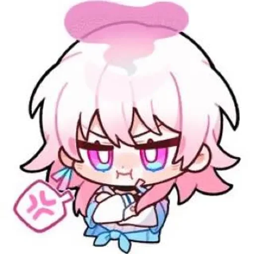 😡 Стикер «March 7th - Honkai Star Rail» для Telegram