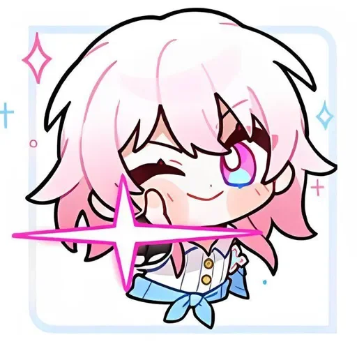 ✨ Стикер «March 7th - Honkai Star Rail» для Telegram