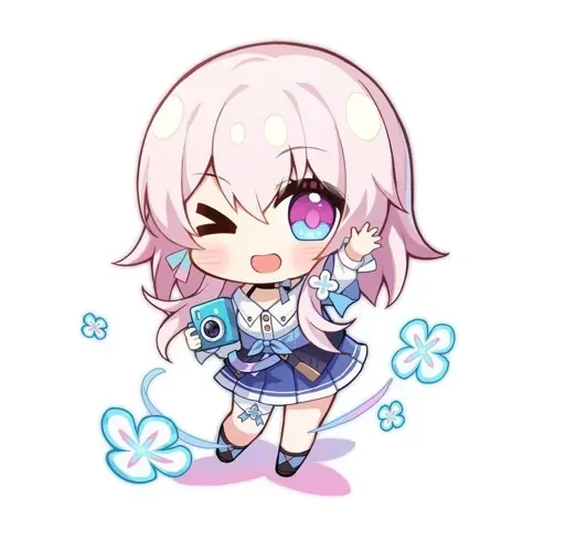 😜 Стикер «March 7th - Honkai Star Rail» для Telegram