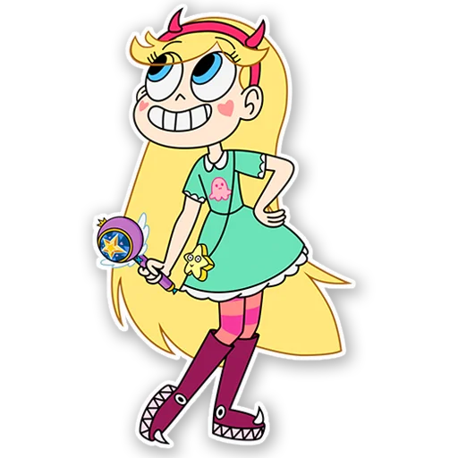 😁 Стикер «Star vs Las Fuerzas del mal» для Telegram