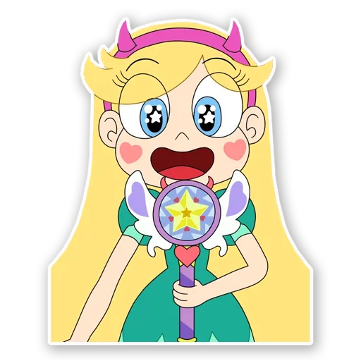 😄 Стикер «Star vs Las Fuerzas del mal» для Telegram